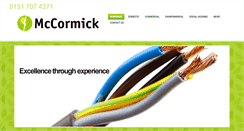 Desktop Screenshot of mccormickelectrical.co.uk