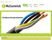 Tablet Screenshot of mccormickelectrical.co.uk